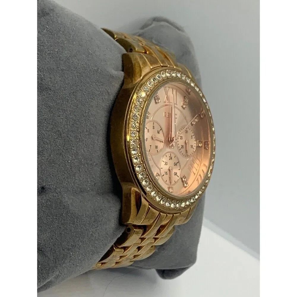 Relic ZR1755 Women Gold Stainless Steel Analog Rose Gold Dial Wrist Watch KL177